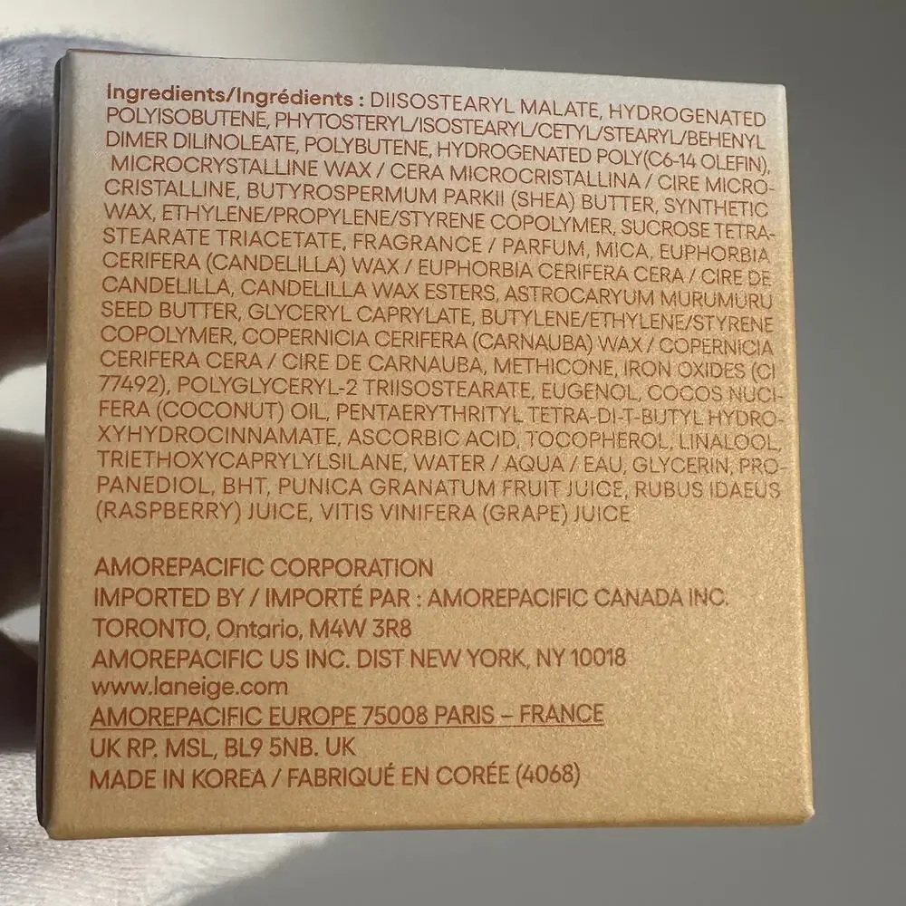 Laneige Lip Sleeping Mask Eggnog Latte Lip Balm Full Size 20g / 0.70 oz Egg Nog